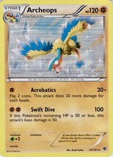 Archeops 54/101 Holo Rare Plasma Blast Pokemon Heavily Played picture
