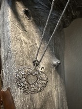 Brighton One Love Convertible Clear Crystal Heart Necklace 18” picture