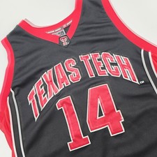 Vintage Colosseum Texas Tech Red Raiders Jersey NCAA Basketball Jersey Large picture