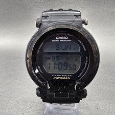 Casio G-Shock Rayman DW-9300 Watch Men 43mm Black Titanium Solar Chrono PARTS picture