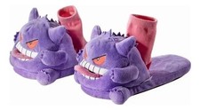 Gengar Open-Toe Plush Slippers Set, One Size Fits All Cute Cartoon Socks Gift picture
