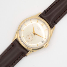 Vintage Universal Genève Monodatic Gold Filled Automatic Wristwatch, Keeps Time picture