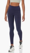 PRANA TRANSFORM 7/8 HIGH RISE LEGGINGS  Women's  XS  NAUTICAL STRIPE - NAVY BLUE picture