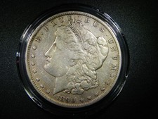 1890-O MORGAN SILVER DOLLAR BEAUTIFUL VF DETAIL COLLECTOR GRADE COIN M-1495 picture