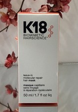 K18 Biomimetic Hairscience Leave-In Molecular Repair Hair 1.7 fl oz AUTHENTIC picture