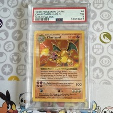 PSA 3 1999 Pokemon TCG Charizard 4/102 Base Set Shadowless Holo Rare picture
