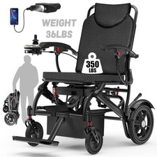 36LB Lightweight Foldable Electric Wheelchairs for Adults 350LB Airline Approved picture