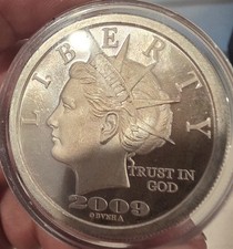 RARE 2009 LDI Norfed “$20” Liberty 1 oz .999 Fine Silver Round Proof Like picture