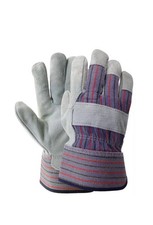 120 TOTAL PAIR OF REINFORCED LEATHER PALM WORK GLOVES  NEW **FREE SHIPPING** picture