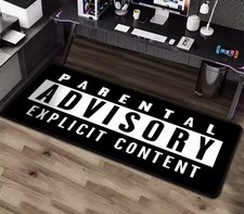 VIKAMA Creative Letter Print Rug – Non-Slip Machine Washable Mat picture