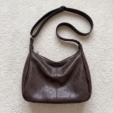 brown slouchy hobo shoulder crossbody bag picture