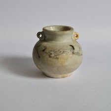 c.1350 Yuan Dynasty Blue and White Porcelain Jarlet Jar Vase Ceramic Jingdezhen picture