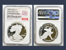 2026 P Congratulations Silver Eagle NGC PF 70 250 Flag 60K 26RF Low Mintage picture