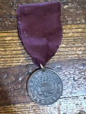 Centennial Legion July 4 1776-1876 Bronze Medal w/ Ribbon Circulated picture