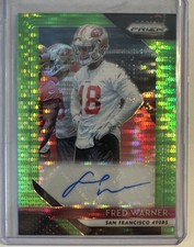 Fred Warner 2018 Panini Prizm - Rookie Autographs #RA-FW Neon Green Pulsar Prizm picture