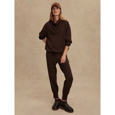 VARLEY The Slim Cuff Pant DoubleSoft Coffee Bean Brown Sz L $128 {N36} picture