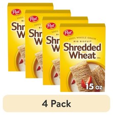 Post Big Biscuit Shredded Wheat Cereal Whole Grain No Sugar Added 15 oz 4-Pack picture