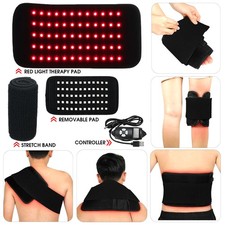 30W 660nm&850nm Near Infrared Red Light Therapy Waist Wrap Pad Belt Pain Relief picture