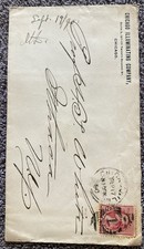 1890 Chicago Illuminating Company Illinois Postal Cover picture