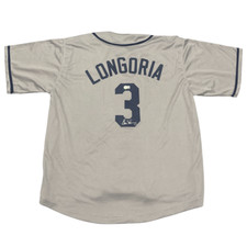 Evan Longoria Signed Tampa Bay Rays Custom Jersey Beckett BAS COA picture