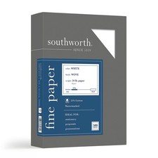25% Cotton Business Paper 8.5x11, 24 Lb White, 500 Sheets Box picture