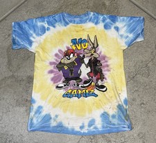 Vintage 1995 Men’s Looney Tunes Tye Dye No Game Taz Wile E Graphic Tee XL Retro picture