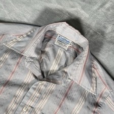 Vintage Colebrooke Permanent Press Striped Shirt Mens M Short Sleeve 70s picture