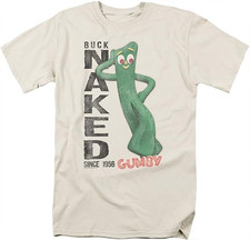 Gumby Gumby and Pokey Men's Short Sleeve T-Shirt Black men and women WN47 picture