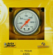Auto Meter 4323 Ultra Lite Oil Pressure Gauge 0 - 150 PSI Mechanical 2 1/16 picture