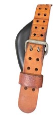 Vintage Altus Genuine Leather Weight Lifting Belt Double Prong Brown Sz L 34-42 picture