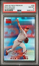 1999 SKYBOX PREMIUM STAR RUBIES #30 RICK HELLING PMG PSA 8 NM-MT TOP POP #02/50 picture