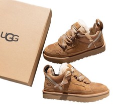 100% UGG Lowmel Chestnut Suede Mesh Sneakers Women's sizes 6 7 8 9 10 NEW in Box picture