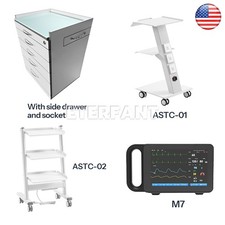Medical 4 Drawers Trolley Mobile Rolling Cart/Patient monitor ECG/RESP/TEMP/NIBP picture