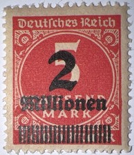 Travelstamps: 1923 Germany Deutsches Reich Stamps Mi: Nr. 312, Mint , Og, Nh MNH picture
