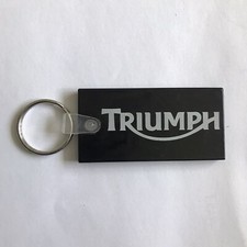 Genuine TRIUMPH WESTCHESTER NEW YORK USA Dealership Dealer Bike Key Ring Black picture