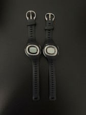 x2 Vintage Nike Triax C3 Digital Sports Watch Timer Black Silver Y2K picture