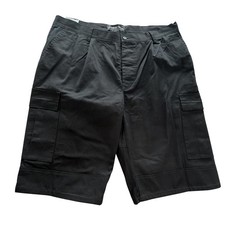 Authentic Twills Cargo Shorts Mens 40 Black Cotton Canvas 12 Inseam Relaxed picture