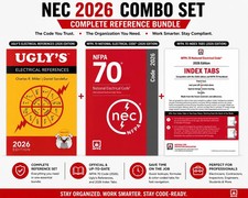 NFPA 70 NEC 2026 PB + Ugly's 2026 + 2026 Index Tabs Combo Set of 3 picture