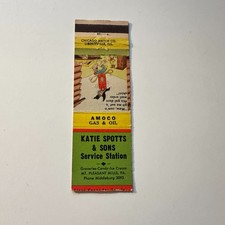 Katie Spotts & Sons Stn Mt Pleasant Mills PA Vintage Matchbook Cover 5MB126-4-6 picture