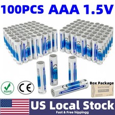 100PCS WHITECRANE AAA Batteries Heavy Duty 1.5V NEW Fresh Long Use Time for Home picture