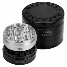 Large Manual Kitchen Spice & Seasoning Grinder, Dual Grind Plates for Fine & ... picture
