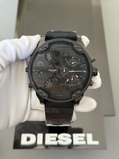 Diesel DZ7396 Men's Mr.Daddy 2.0 Chronograph Black Silicone Bracelet Watch 57mm picture