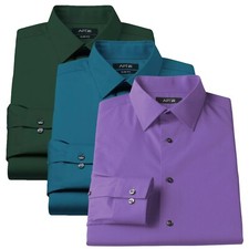New Apt 9 Men's Slim-Fit Wrinkle-Free Stretch Spread-Collar Dress Shirt picture