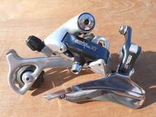 Vintage Shimano Deore XT Front/Rear Derailleur Set FD/RD-M735 3x7 MTB Mountain picture