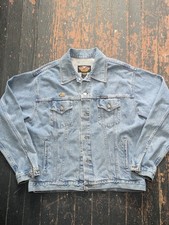 Harley-Davidson Men's Blue Denim Jacket Size L Vintage Made in Canada picture