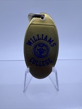Vtg RARE Williams College Brass Keychain/Secur·A·Key picture