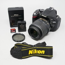 Nikon D5200 24.1MP DSLR Camera Black (w/ AF-S DX 18-55mm Lens) - 4,620 Clicks picture