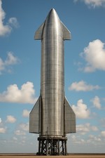 Starship Rocket SpaceX Wall Art 24x36 - NASA Wall Decor - Unframed picture