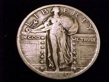 1920-P  Standing Liberty Quarter, Very Good  Grade. picture