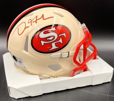 Dre Greenlaw Signed Autographed SF 49ers Retro Mini Helmet Beckett BAS picture